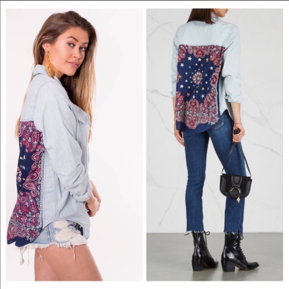 Free People Denim Shirt